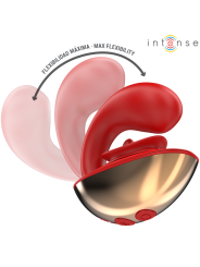 Intense - Mariah Vibrador & Estimulador en Forma de U 10 Vibraciones Rojo