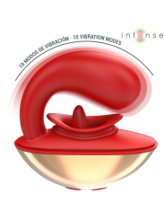 Intense - Mariah Vibrador & Estimulador en Forma de U 10 Vibraciones Rojo