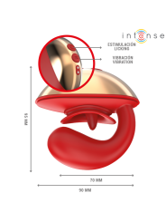 Intense - Mariah Vibrador & Estimulador en Forma de U 10 Vibraciones Rojo
