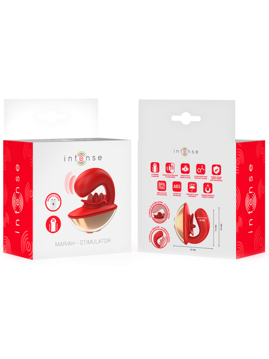 Intense - Mariah Vibrador & Estimulador en Forma de U 10 Vibraciones Rojo