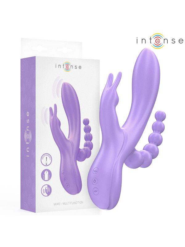Intense - Miko Triple Vibrador Rabbit & Estimulador & Anal 7 Vibraciones Morado