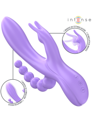 Intense - Miko Triple Vibrador Rabbit & Estimulador & Anal 7 Vibraciones Morado