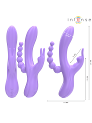Intense - Miko Triple Vibrador Rabbit & Estimulador & Anal 7 Vibraciones Morado