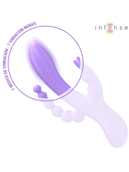 Intense - Miko Triple Vibrador Rabbit & Estimulador & Anal 7 Vibraciones Morado