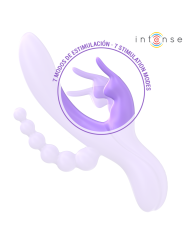 Intense - Miko Triple Vibrador Rabbit & Estimulador & Anal 7 Vibraciones Morado