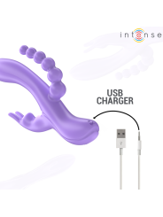 Intense - Miko Triple Vibrador Rabbit & Estimulador & Anal 7 Vibraciones Morado
