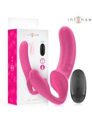Intense - Amy Vibrador Doble 20 cm Rosa Control Remoto