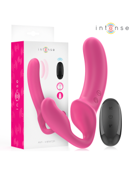 Intense - Amy Vibrador Doble 20 cm Rosa Control Remoto