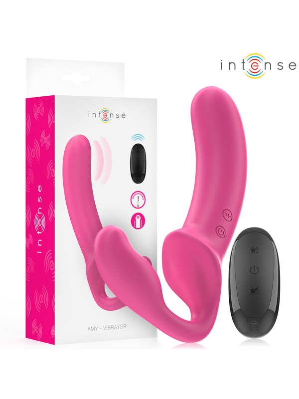 Intense - Amy Vibrador Doble 20 cm Rosa Control Remoto