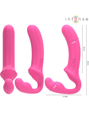 Intense - Amy Vibrador Doble 20 cm Rosa Control Remoto
