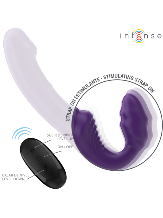 Intense - Jill Vibrador Doble 20 cm Violeta Control Remoto