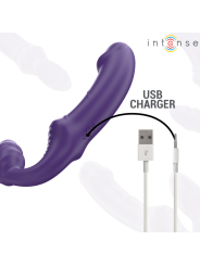 Intense - Jill Vibrador Doble 20 cm Violeta Control Remoto
