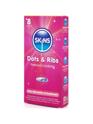 Skins - Dots & Ribs Preservativos Premium pack 8