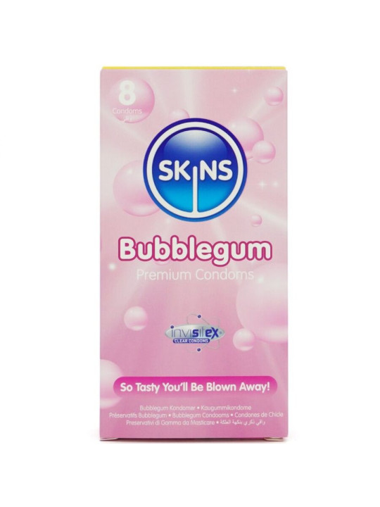 Skins - Preservativos Premium Sabor Chicle pack 8