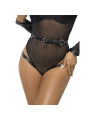 Subblime - 953690 Esposas con Cinturón Bondage Negro Talla Única