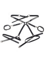 Subblime - 953690 Esposas con Cinturón Bondage Negro Talla Única