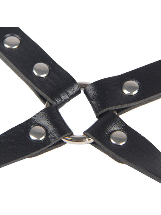 Subblime - 953690 Esposas con Cinturón Bondage Negro Talla Única