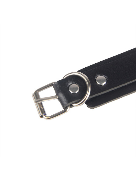 Subblime - 953690 Esposas con Cinturón Bondage Negro Talla Única