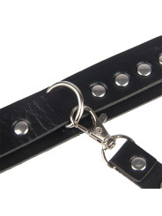 Subblime - 953690 Esposas con Cinturón Bondage Negro Talla Única