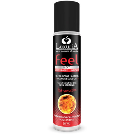 Intimateline - Luxuria Feel Hot Sensation Lubricante Base Agua Efecto Calor 60 ml