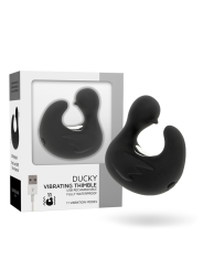 Black&Silver - Dedal Pato Estimulador de Silicona Recargable Duckymania