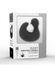 Black&Silver - Dedal Pato Estimulador de Silicona Recargable Duckymania