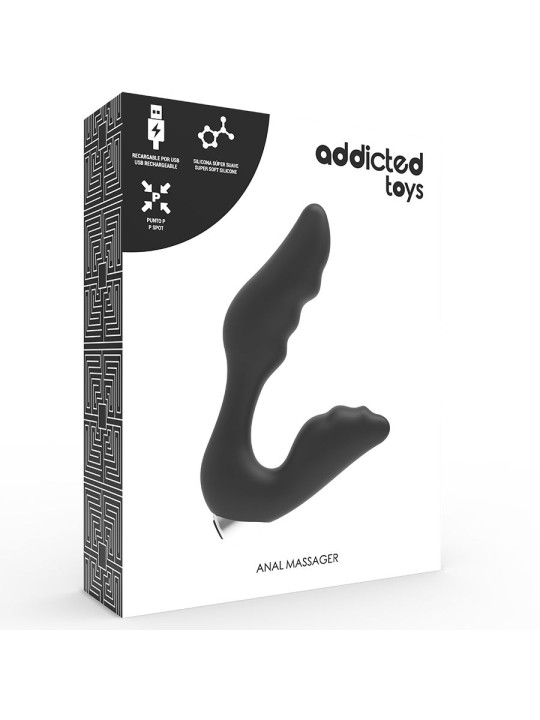 Addicted Toys - Vibrador Prostático Recargable Model 6 - Negro
