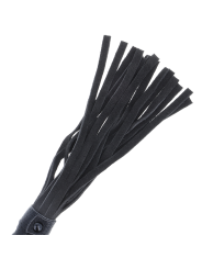 Darkness - Látigo Bondage Negro con Mango de Piel