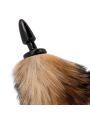 Darkness - Cola Natural con Plug Anal Silicona 10 cm