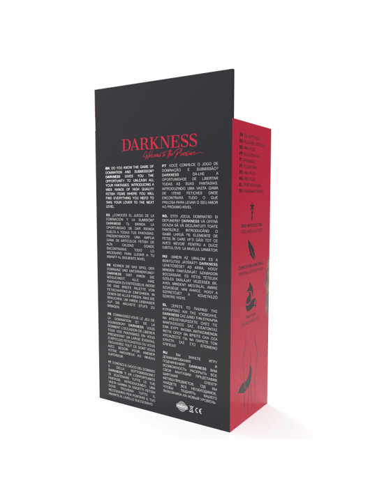 Darkness - Cola Natural con Plug Anal Silicona 10 cm