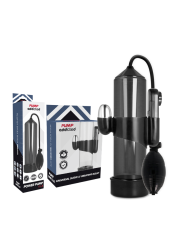 Pump Addicted - Bomba Erección Rx3 Negro con Vibrador