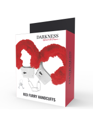 Darkness - Esposas Metal Forradas Rojo
