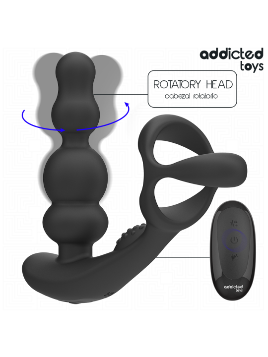 Addicted Toys - Masajeador Prostático Rotatorio Control Remoto