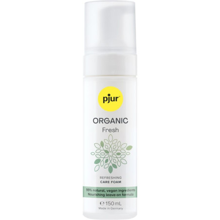 pjur - Organic Fresh Espuma Refrescante Vegana sin Enjuague 150 ml