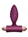 Plug anal trenzado del Climaximum Desire Kit con base en T y bala vibradora dorada alojada en la base