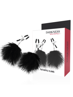 Darkness - Pinzas para Pezones con Pompones 2
