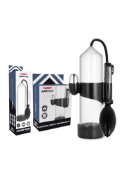 Pump Addicted - Bomba Erección Rx3 Transparente con Vibrador