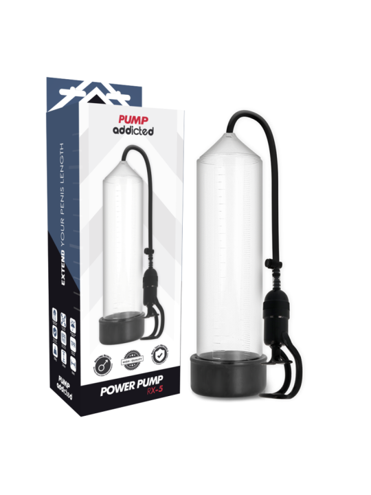 Pump Addicted - Bomba Erección Rx5 Transparente