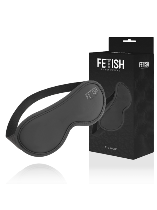 Fetish Submissive - Antifaz Cuero Vegano II con Forro de Neopreno