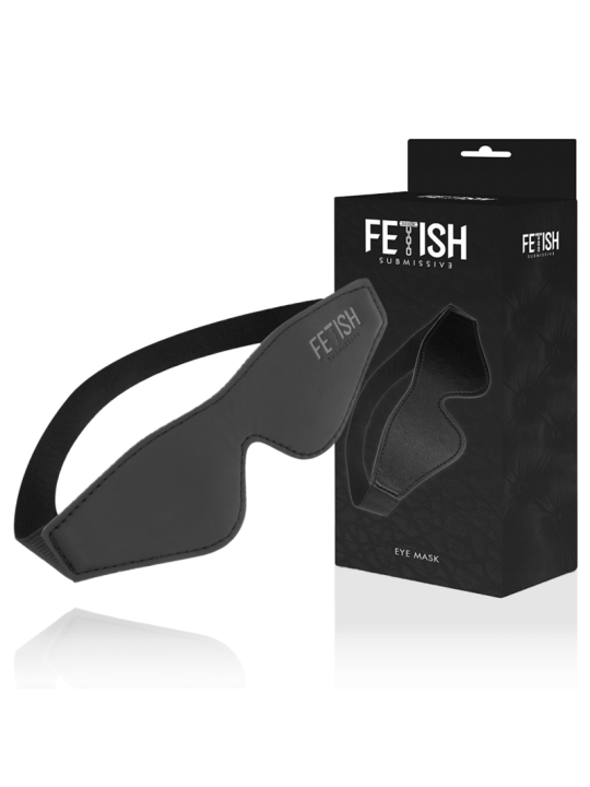Fetish Submissive - Antifaz Cuero Vegano con Forro de Neopreno