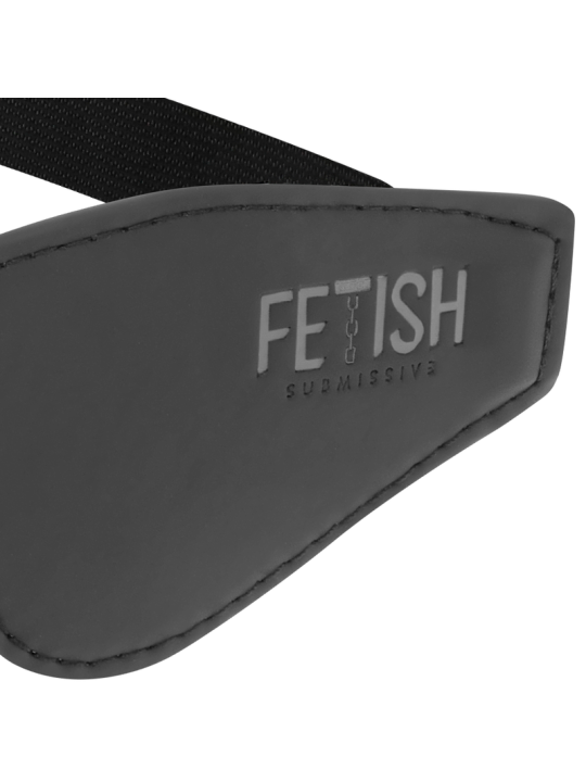 Fetish Submissive - Antifaz Cuero Vegano con Forro de Neopreno