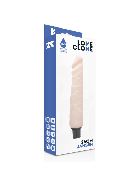 Loveclone - Jansen Vibrador Realístico Self Lubrication 26 cm Ø 4.2 cm