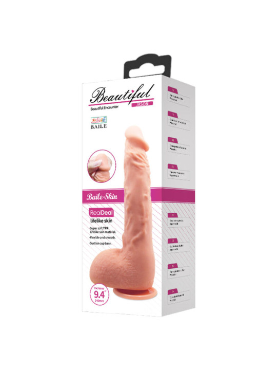 Baile - Dildo Realístico Jason Natural 24 cm