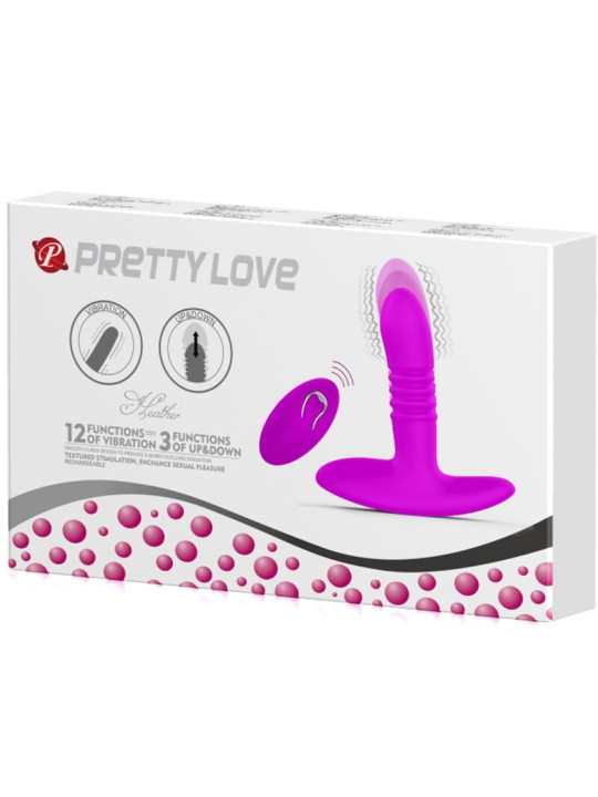 Pretty Love Heather: plug anal con vaivén y mando a distancia