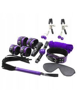 Secretplay - BDSM Set 8 pcs Lila / Negro