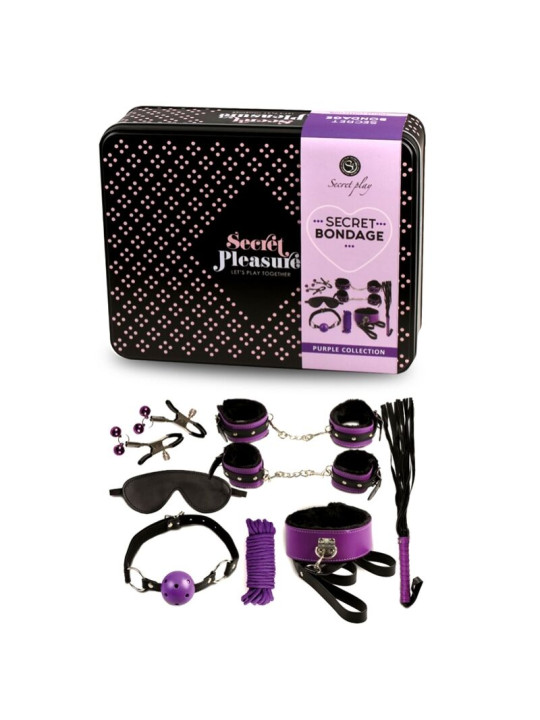 Secretplay - BDSM Set 8 pcs Lila / Negro