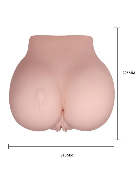 Crazy Bull - Vagina y Ano con Tatuaje Realísticos con Vibración