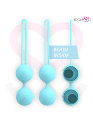Moressa - Osian Three Entrenamiento Suelo Pelvico 85 gr Premium Silicona Turquesa