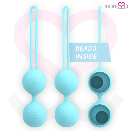 Moressa - Osian Three Entrenamiento Suelo Pelvico 85 gr Premium Silicona Turquesa