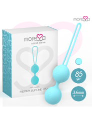 Moressa - Osian Three Entrenamiento Suelo Pelvico 85 gr Premium Silicona Turquesa